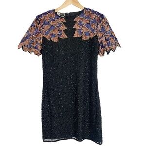Vintage Carina Beaded Dress Size Small